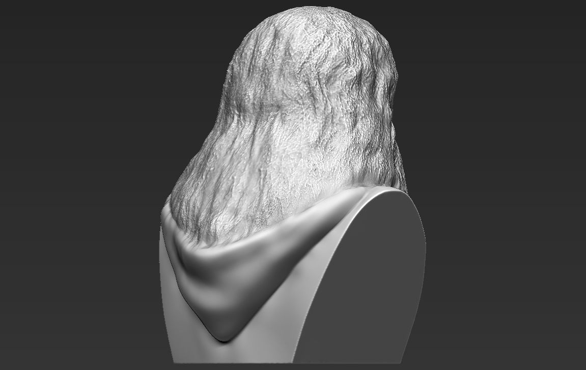 Gimli Lord of the Rings bust full color 3D printing ready 3D print model_31