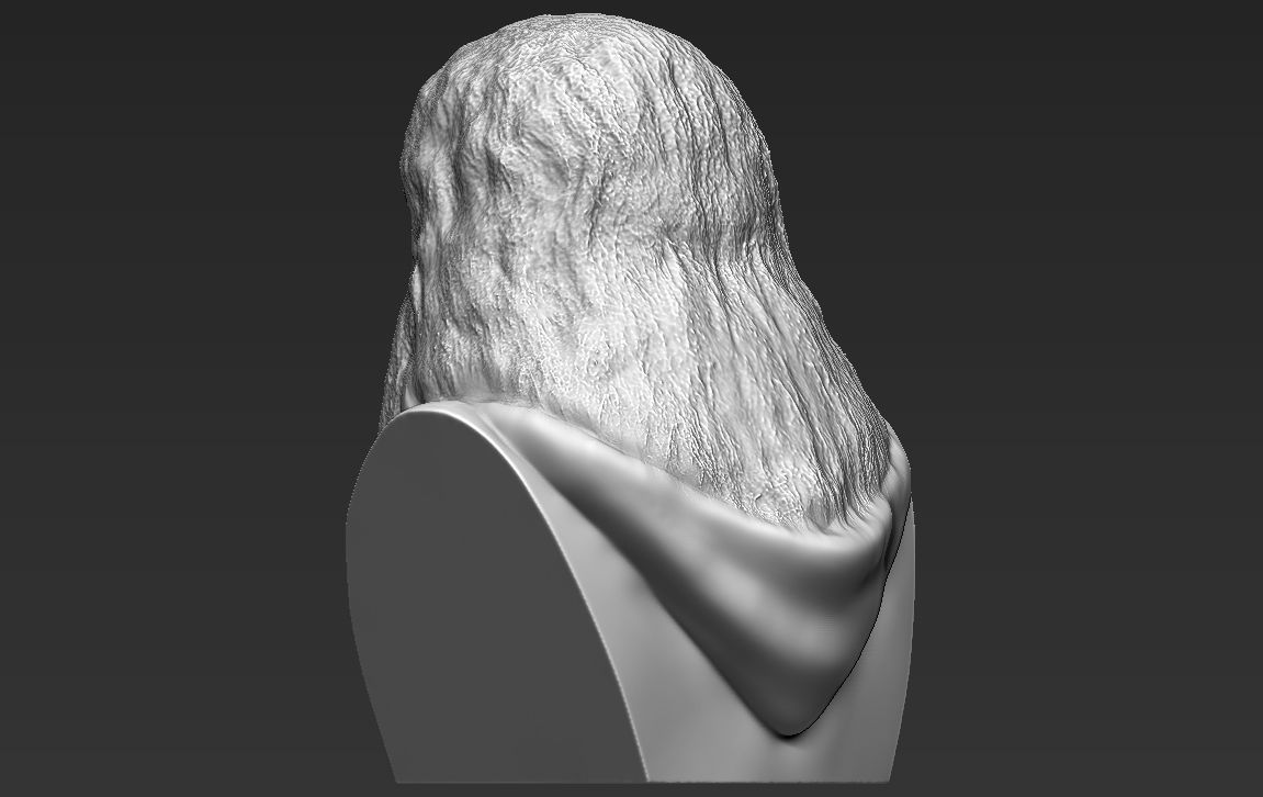 Gimli Lord of the Rings bust full color 3D printing ready 3D print model_28