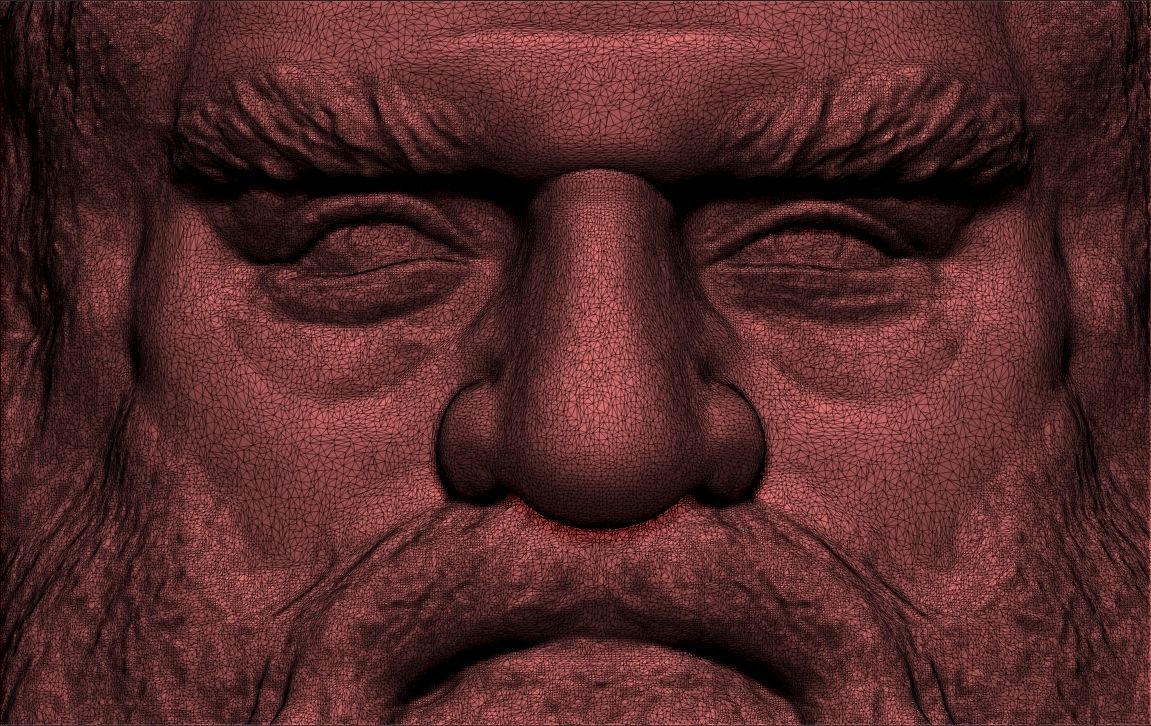 Gimli Lord of the Rings bust full color 3D printing ready 3D print model_48