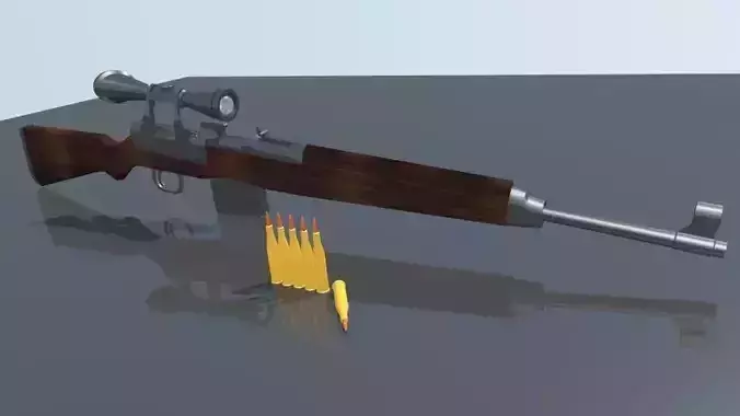 WW2 German Rifle Gewehr 43 for Blender