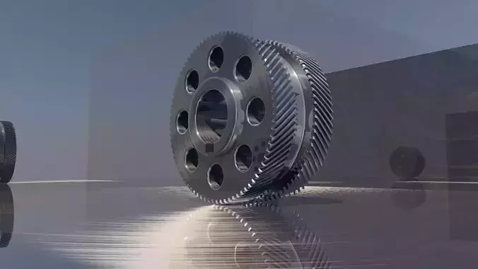 Double Helical Gear 3D print model