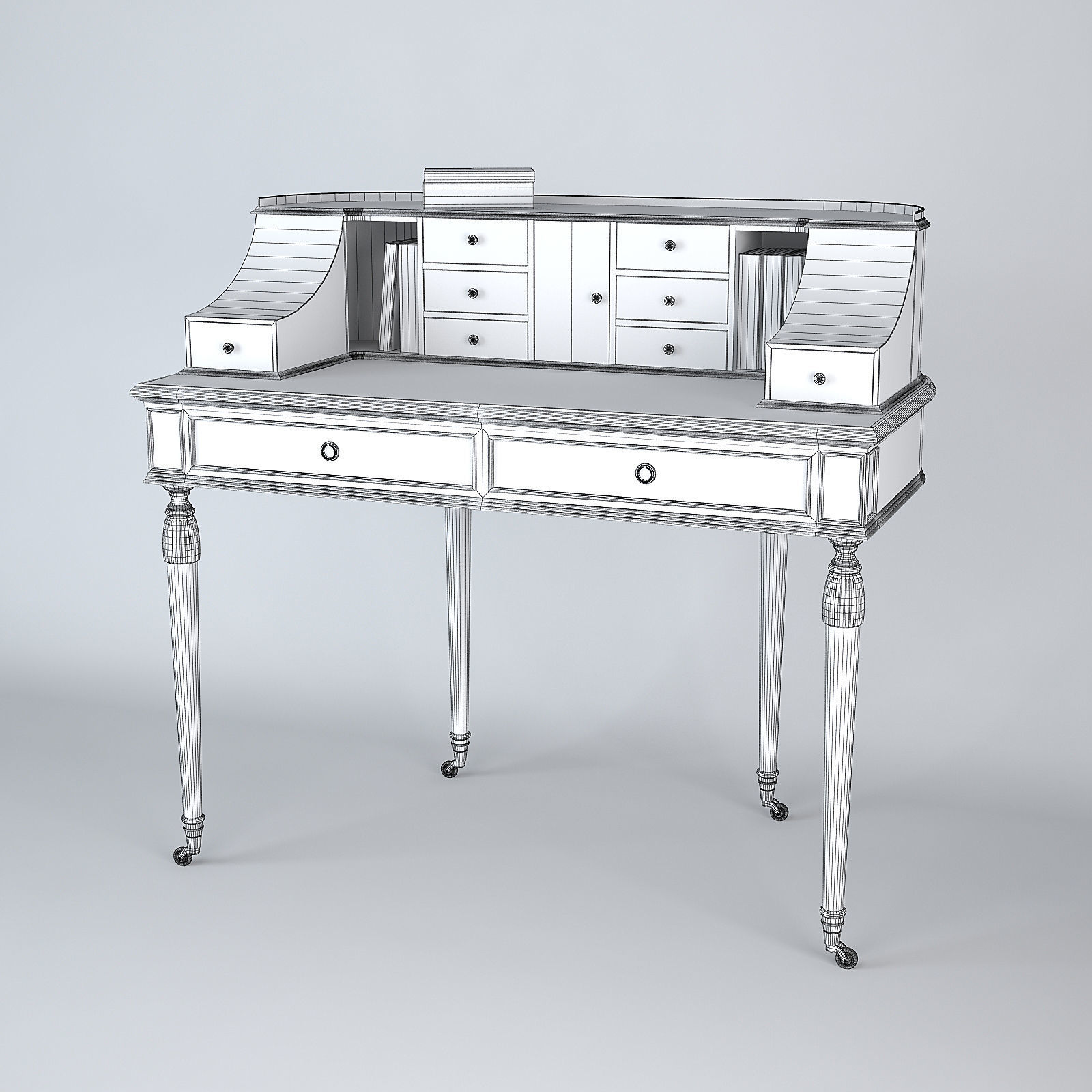 Francesco Molon R28 Writing Desk 3D model_3