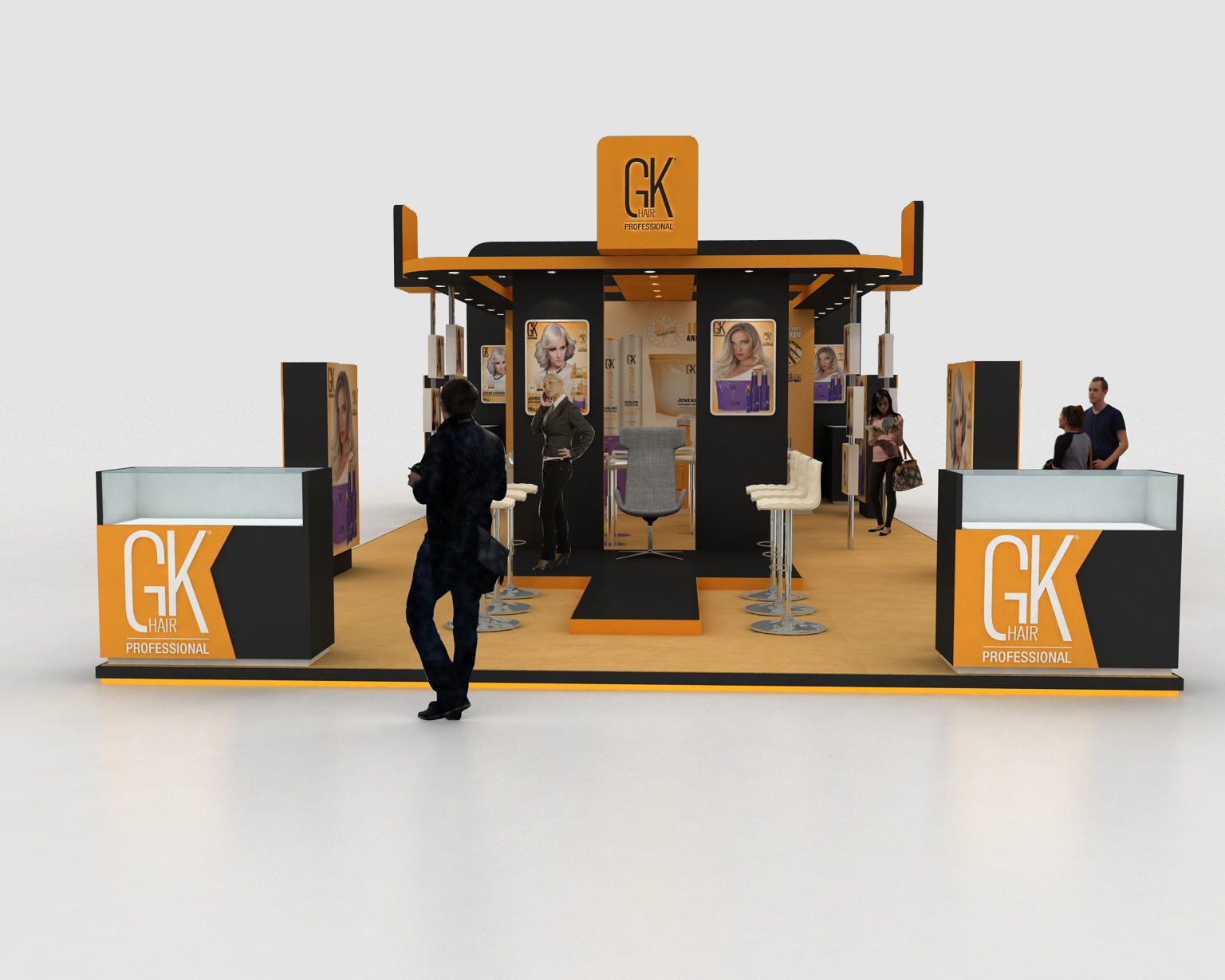 13x6 meter exhibition stand 3D model_1