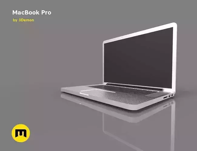 MacBook Pro computer Free low-poly 3D model