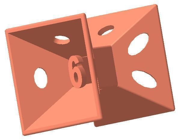 Dice 3D print model_1