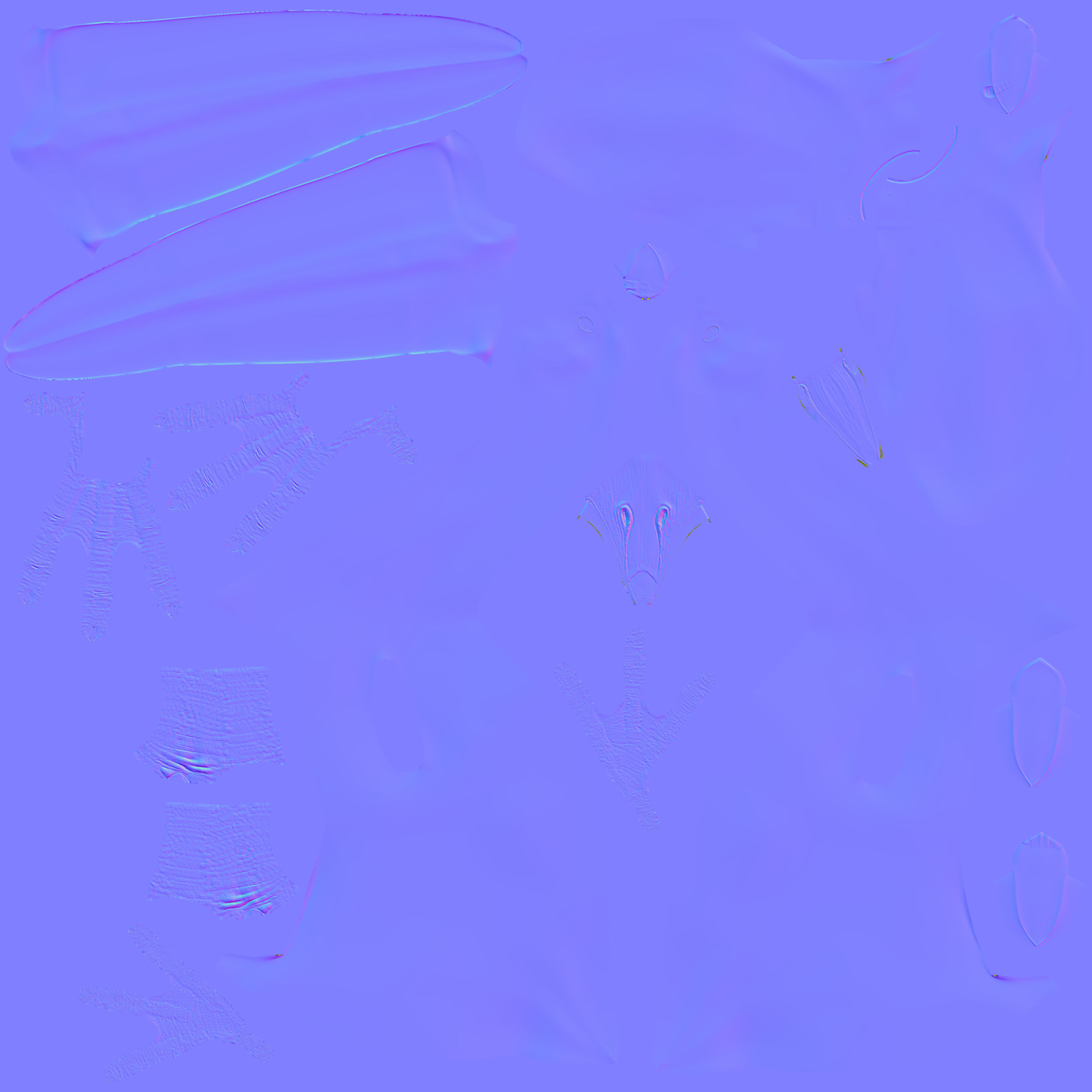 Modal Goose Low-poly 3D model_10