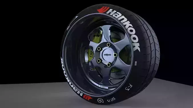Rotiform MHG low offset wheel 3D model