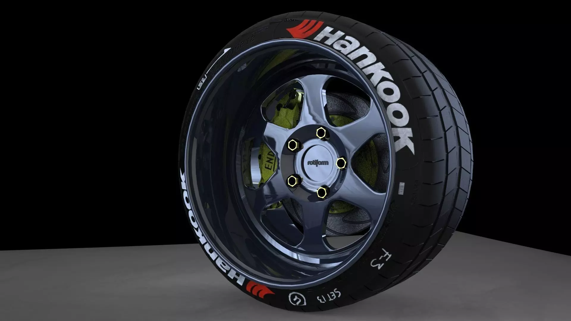 Rotiform MHG low offset wheel 3D model_0