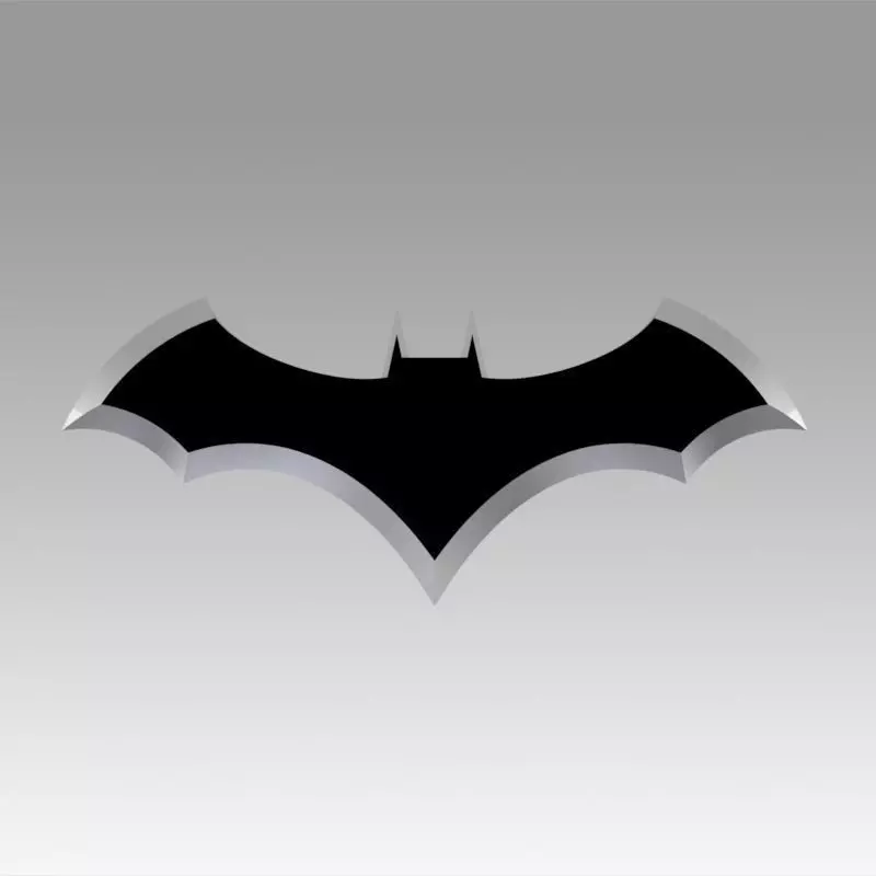 batman logo 3D model_0