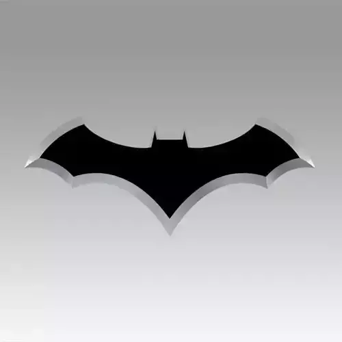 batman logo 3D model batman logo 3D model