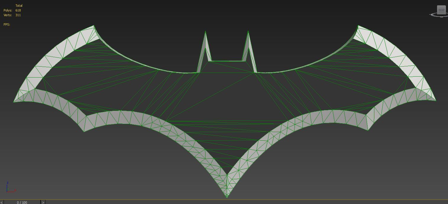 batman logo 3D model_7