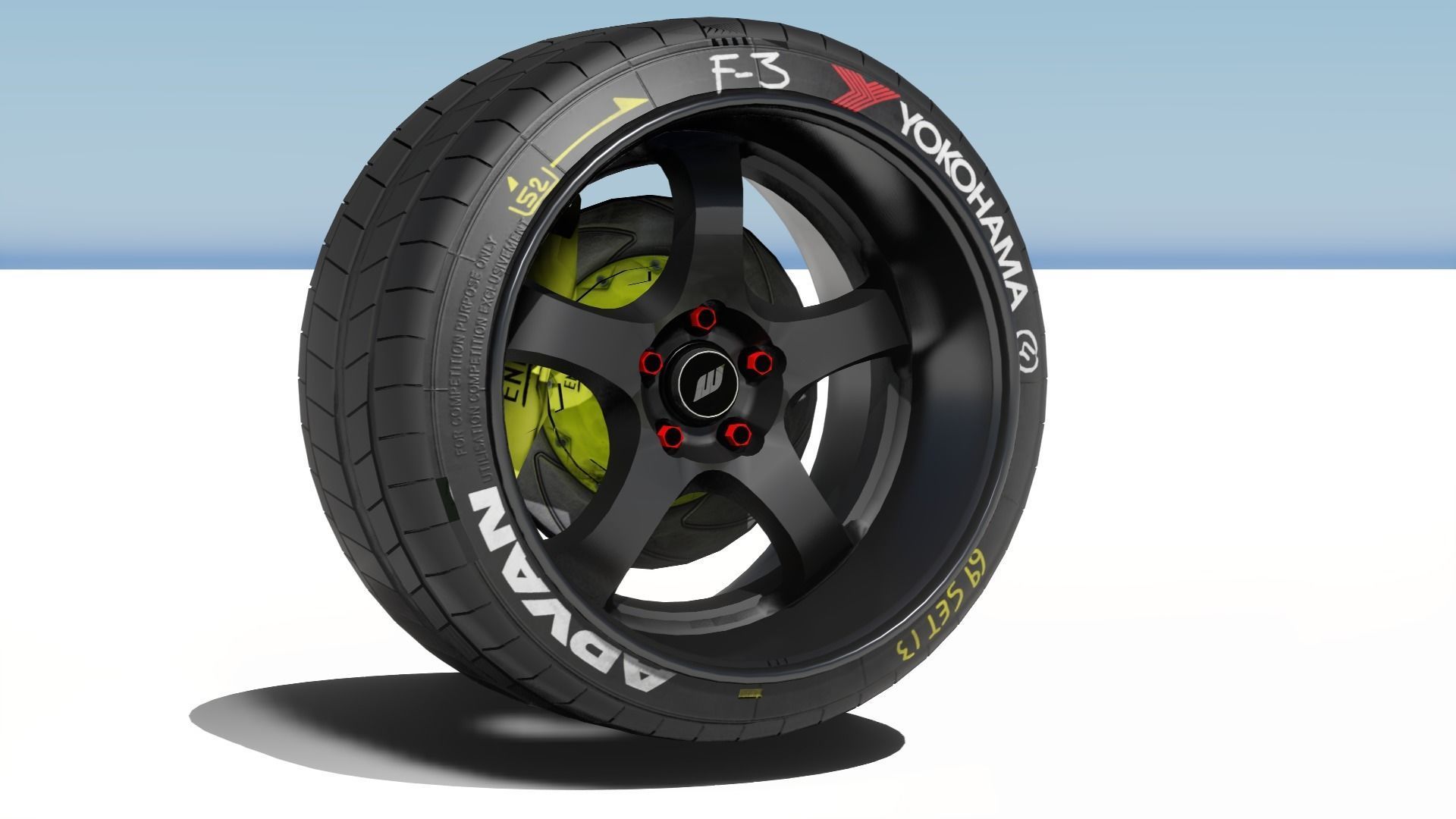 Work Meister Wheel 3D model_2