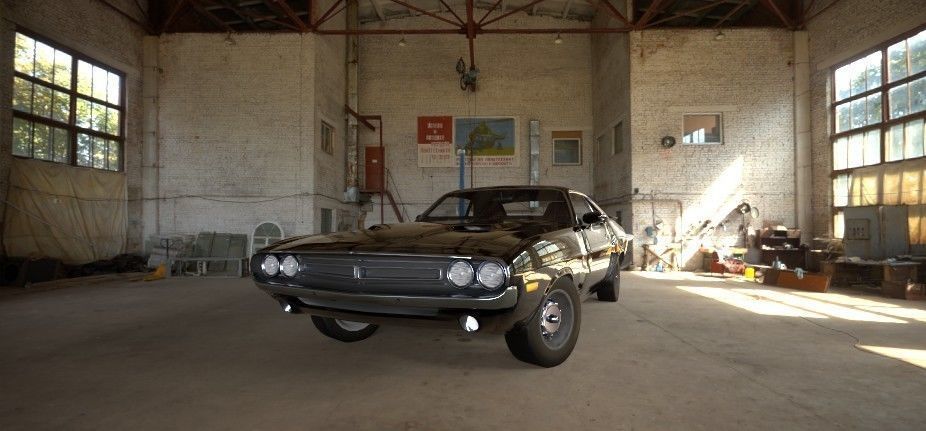 Dodge Challenger PBR Low-poly 3D model_11