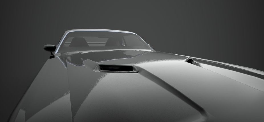 Dodge Challenger PBR Low-poly 3D model_5