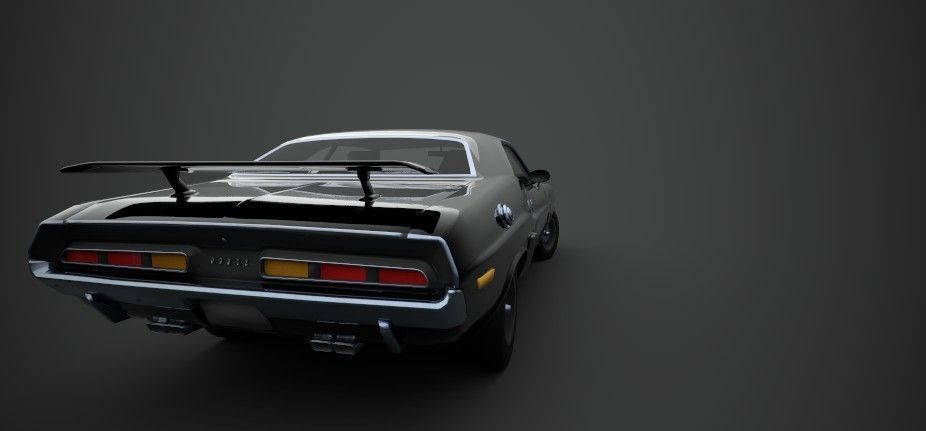 Dodge Challenger PBR Low-poly 3D model_2