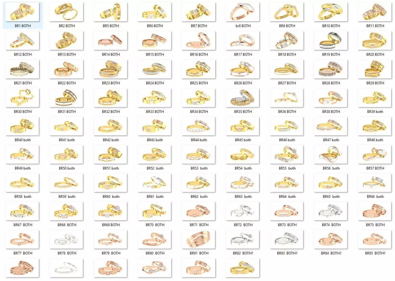 BULK-STL-RING 87 Files 3D print model_0