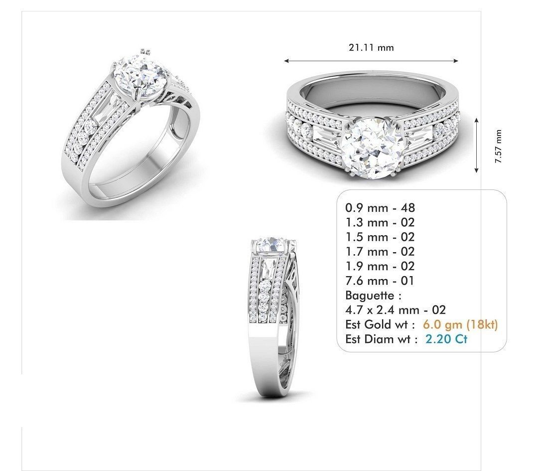 BULK-3DM-With Gems-RING 309 Files 3D print model_82