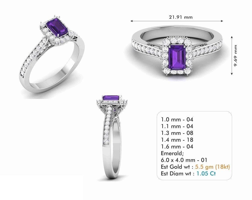 BULK-3DM-With Gems-RING 309 Files 3D print model_170