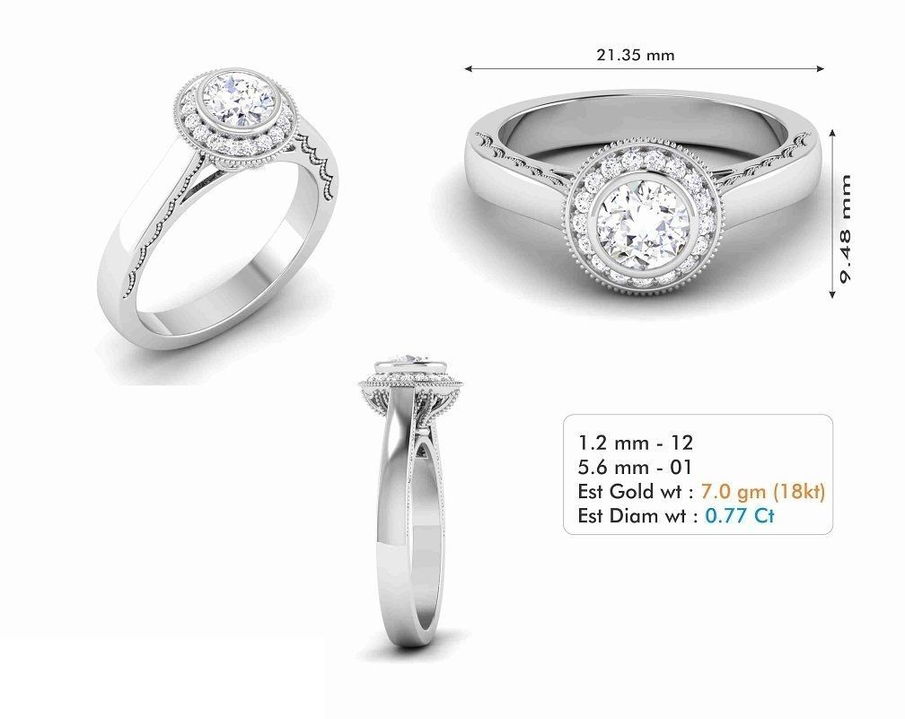 BULK-3DM-With Gems-RING 309 Files 3D print model_165