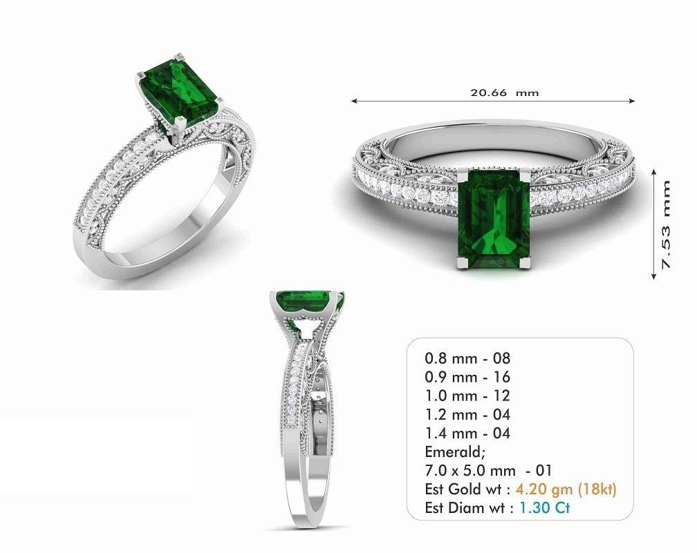 BULK-3DM-With Gems-RING 309 Files 3D print model_247