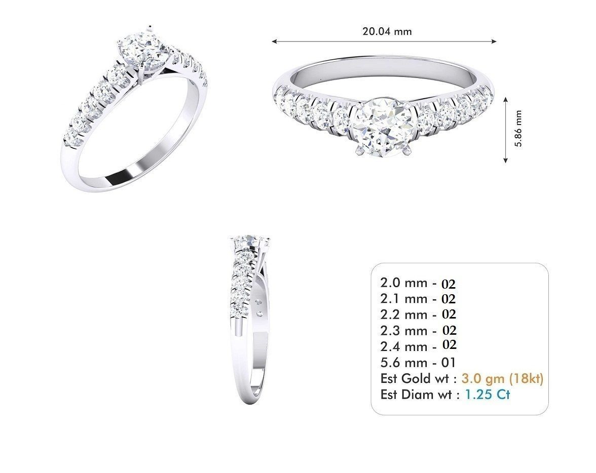 BULK-3DM-With Gems-RING 309 Files 3D print model_12