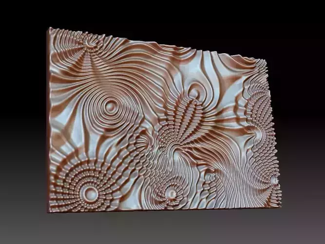 Flow 7953 wavy 3D relief for CNC milling