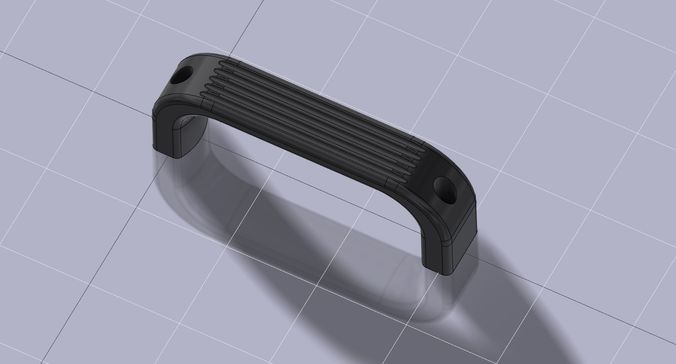 Door handle V2 3D print model 3D print model