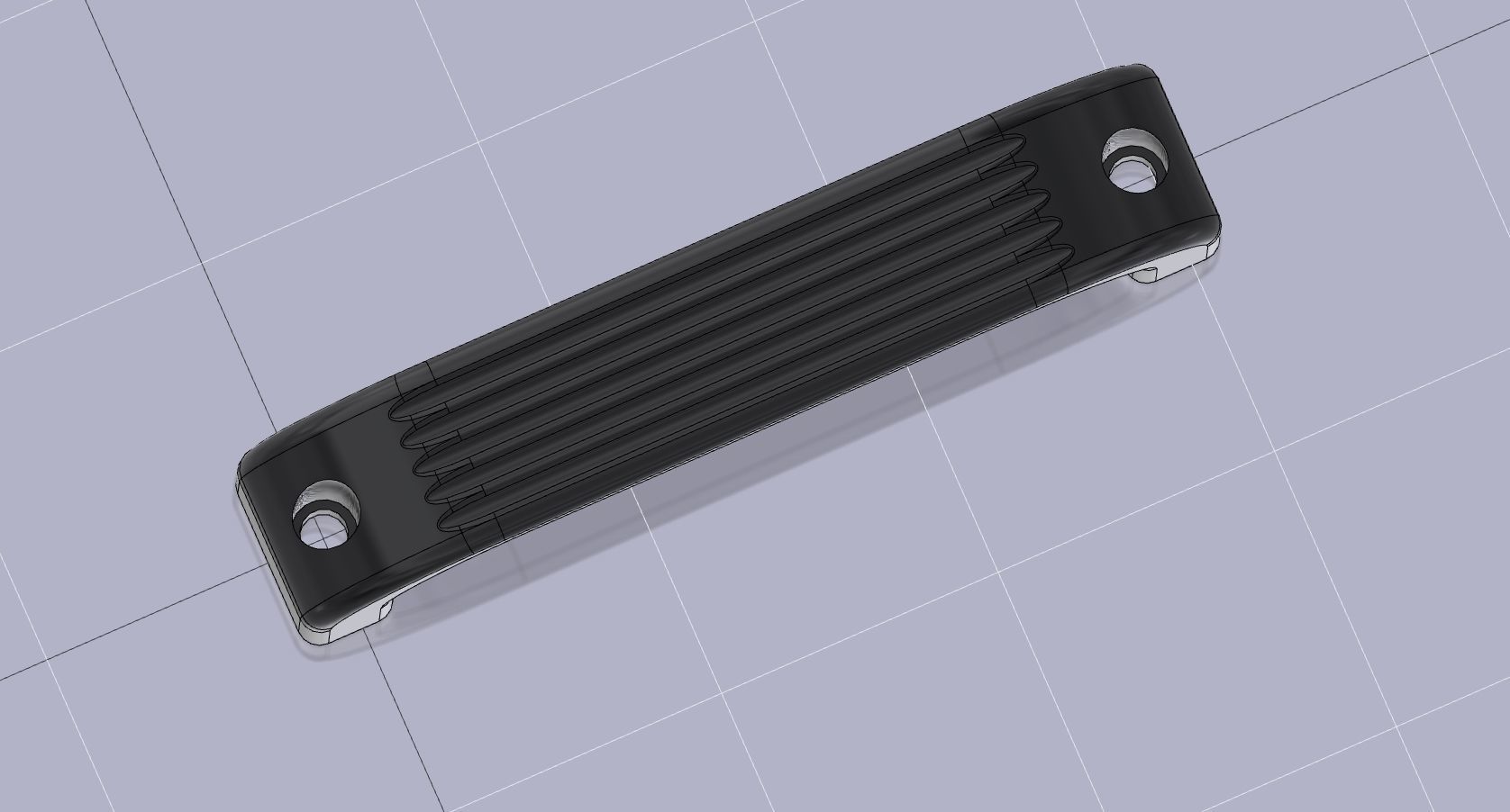 Door handle V2 3D print model 3D print model_1