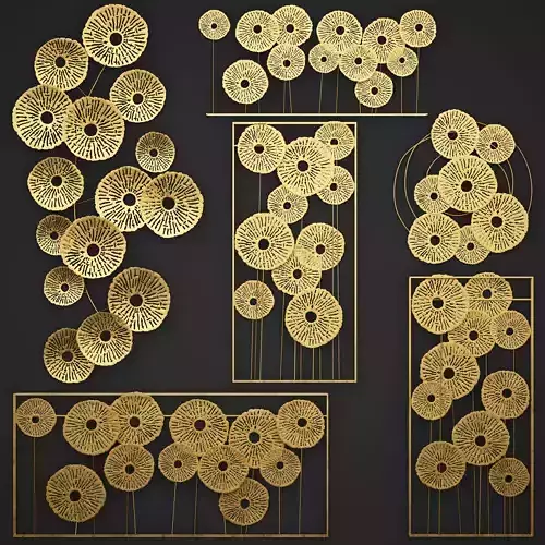 Gold Wall art Sculpture
