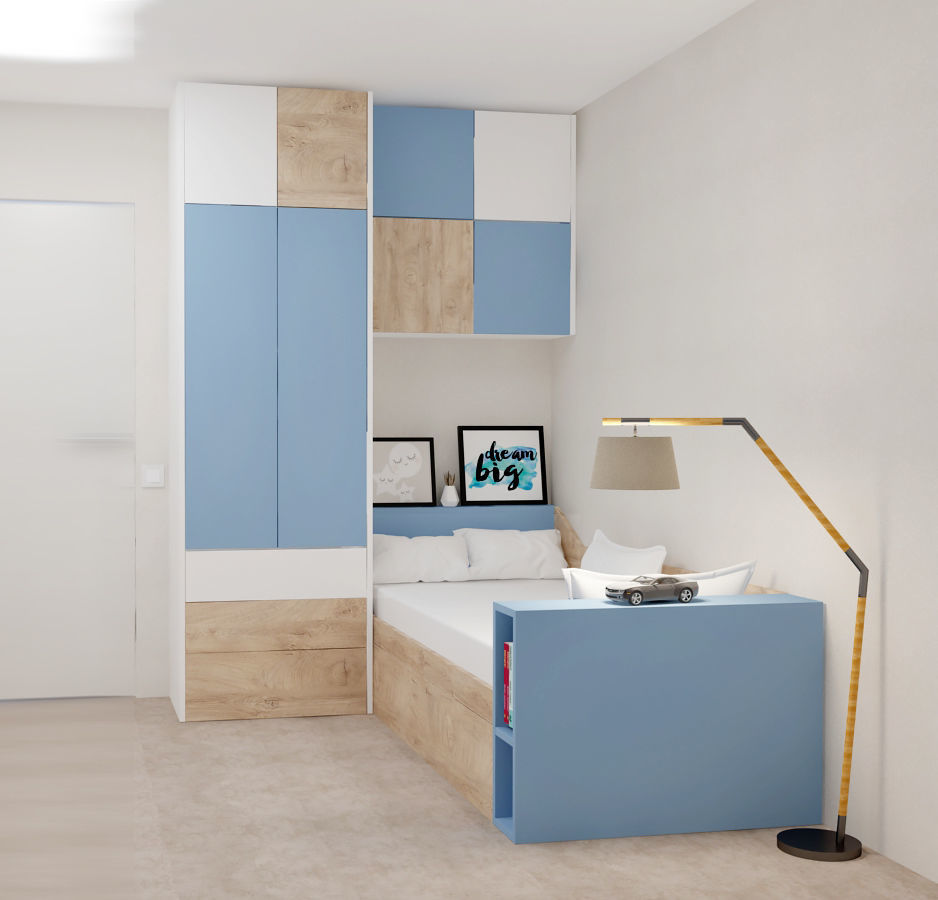 KIDS ROOM  BLUE 3D model_1