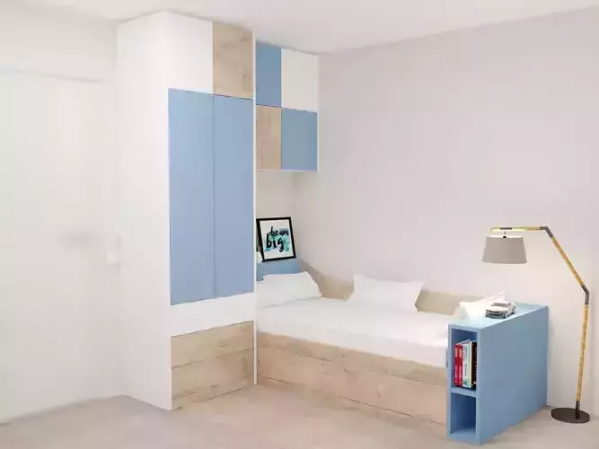 KIDS ROOM  BLUE 3D model
