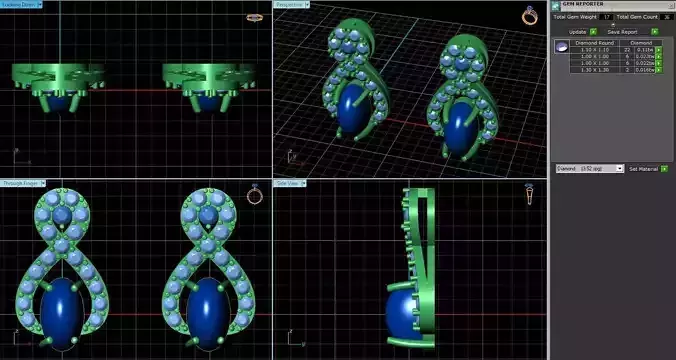 Drop Earrings With Diamonds 2