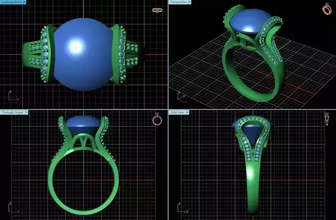 Ring With Big Diamond