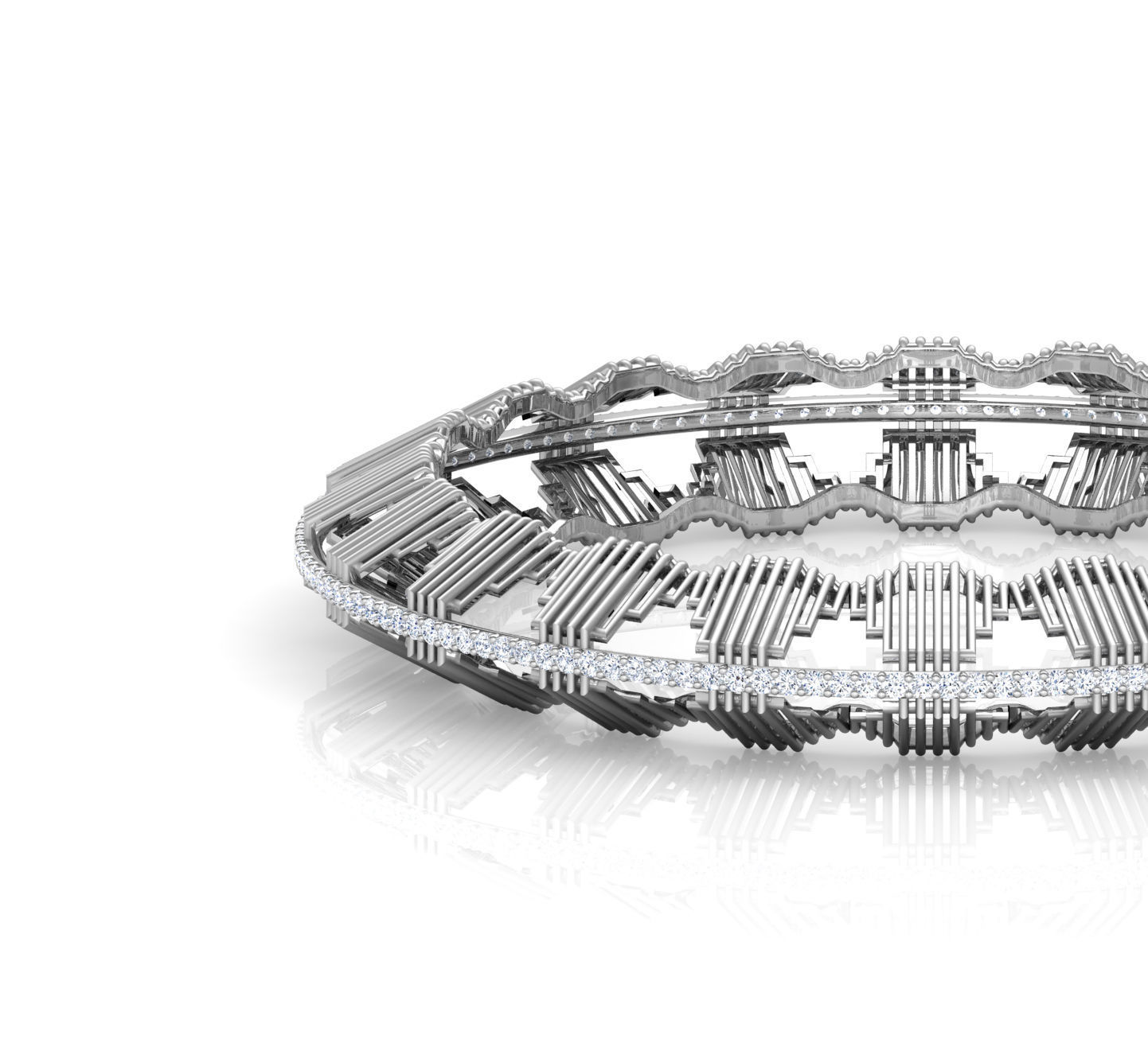 Eros Multi Bangle 3D print model_3