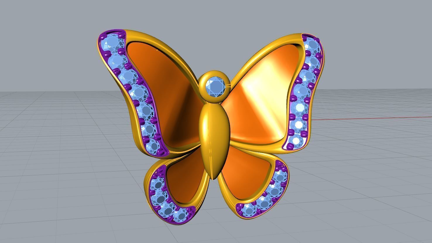 Soaring Butterfly Bracelet 3D print model_3