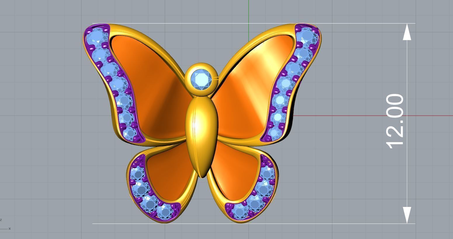 Soaring Butterfly Bracelet 3D print model_2