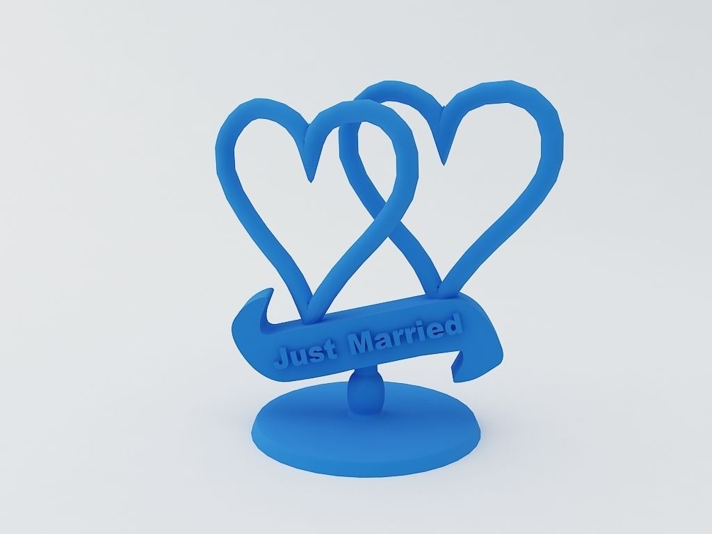 Just Married Showpiece 3D print model_5