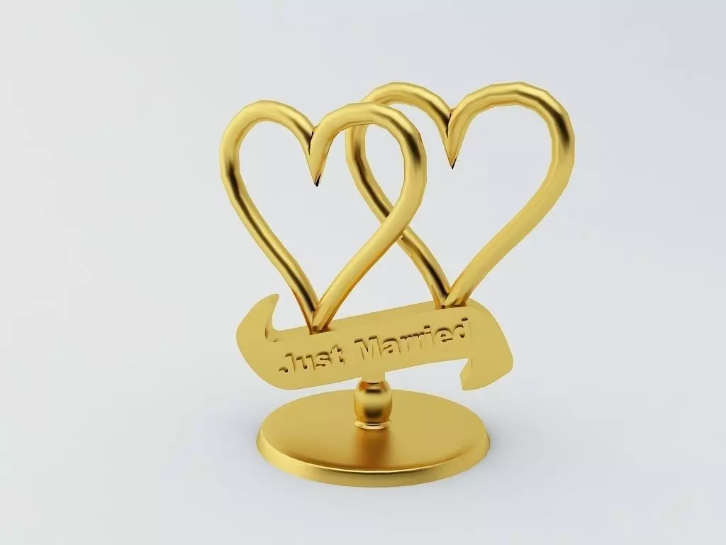 Just Married Showpiece 3D print model_0