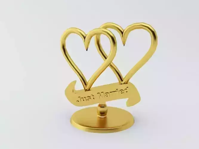 Just Married Showpiece 3D print model