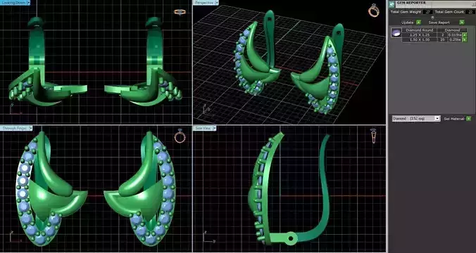 Earrings With Diamonds 1