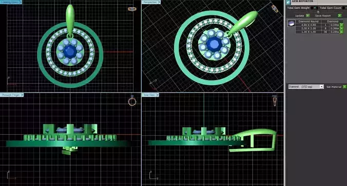 Halo Round Pendant With Diamonds