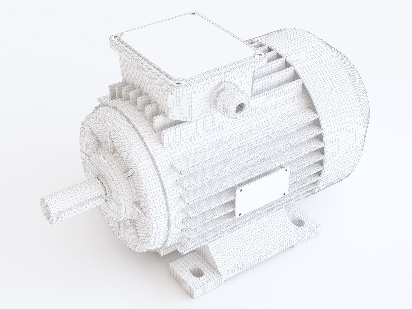 Electric Motor 01 3D model_1