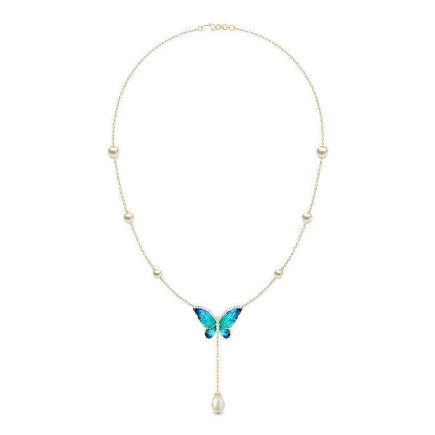 Butterfly Necklace 3D print model_8