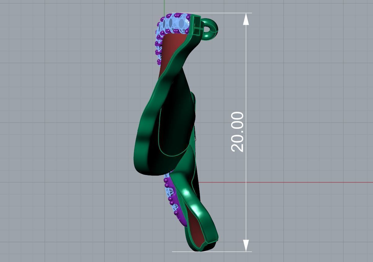 Butterfly Necklace 3D print model_3