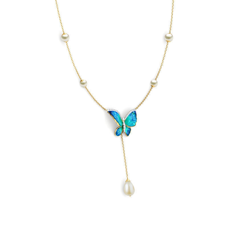 Butterfly Necklace 3D print model_7