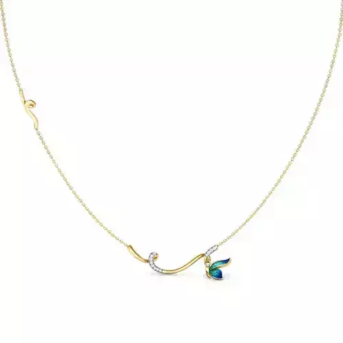 Tendril Butterfly Necklace