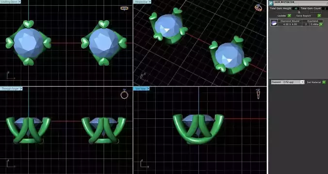 Ear Stud With Diamonds 1