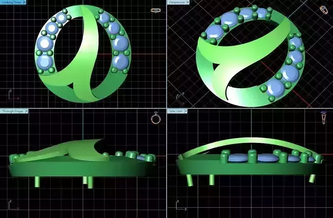 Round Pendant With Diamonds 2