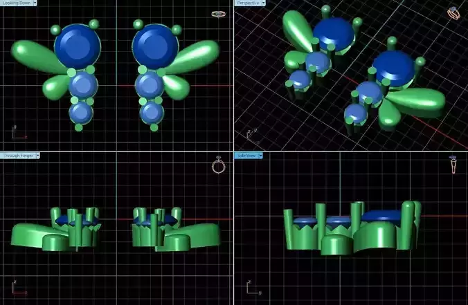 Ear Studs With Diamonds