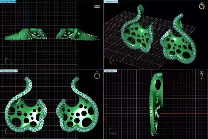 Ear Studs With Diamonds 1